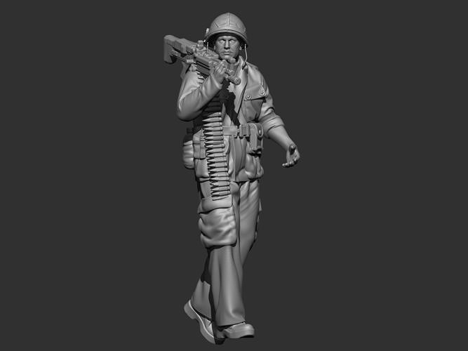 USA Vietnam soldier 3 free 3D model 3D printable | CGTrader