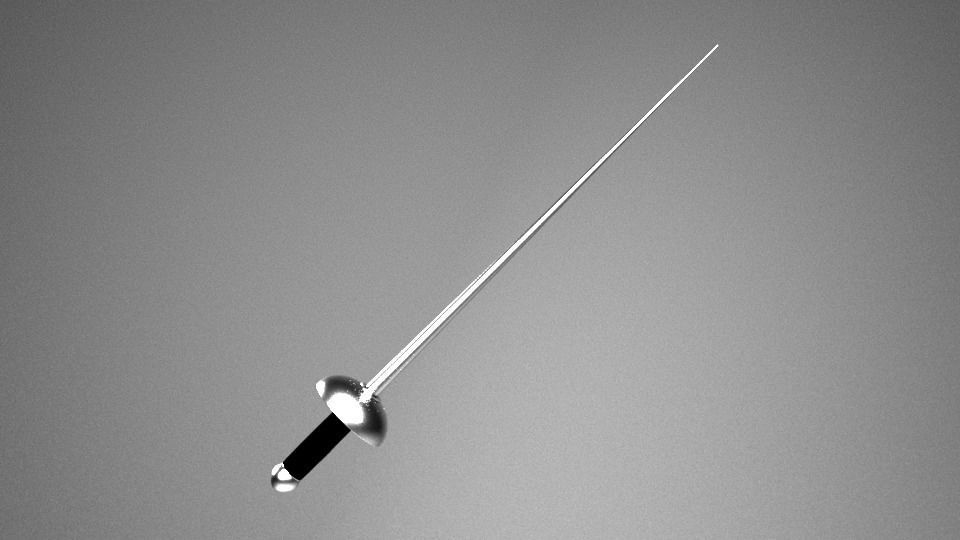 Fencing Sword 3D model CGTrader