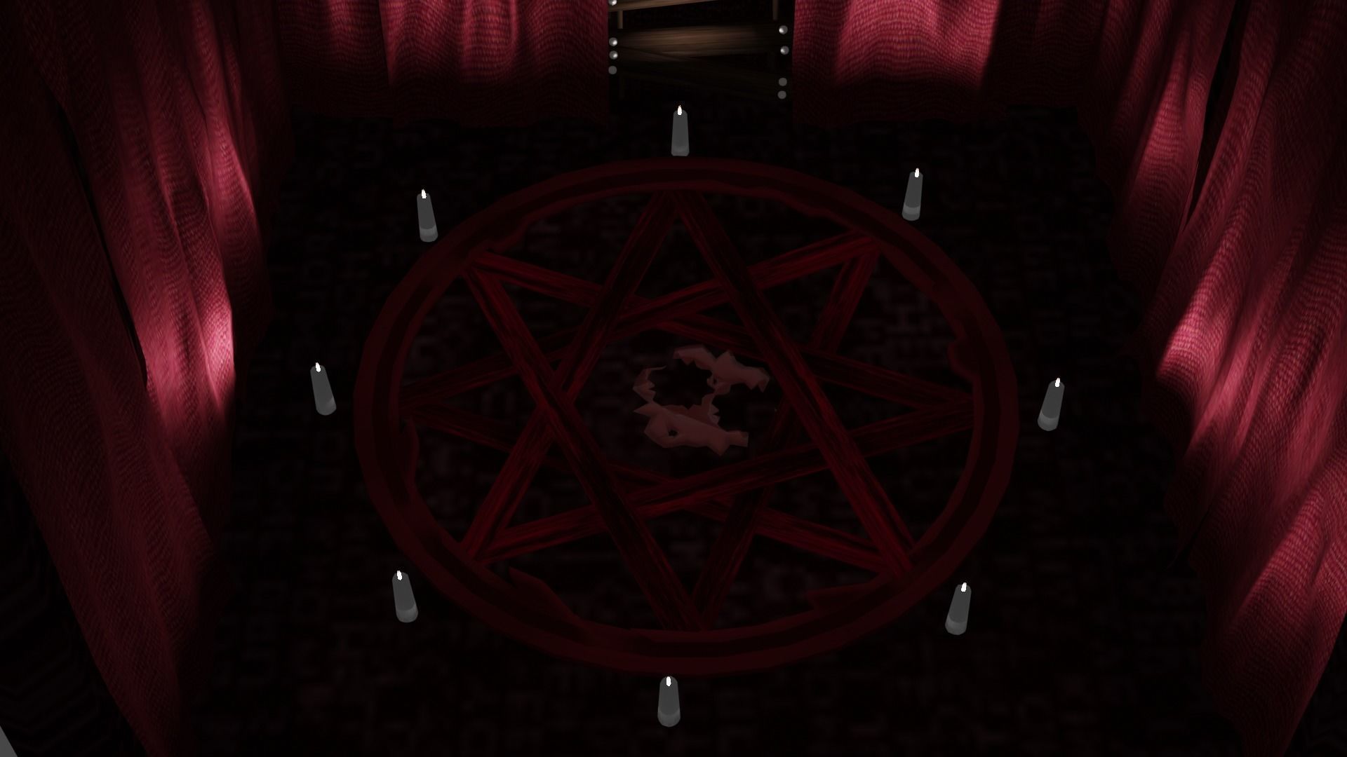Necromancer Ritual Room 3D model eerie dark room for sacrifice necromancer VR / AR / low-poly ...