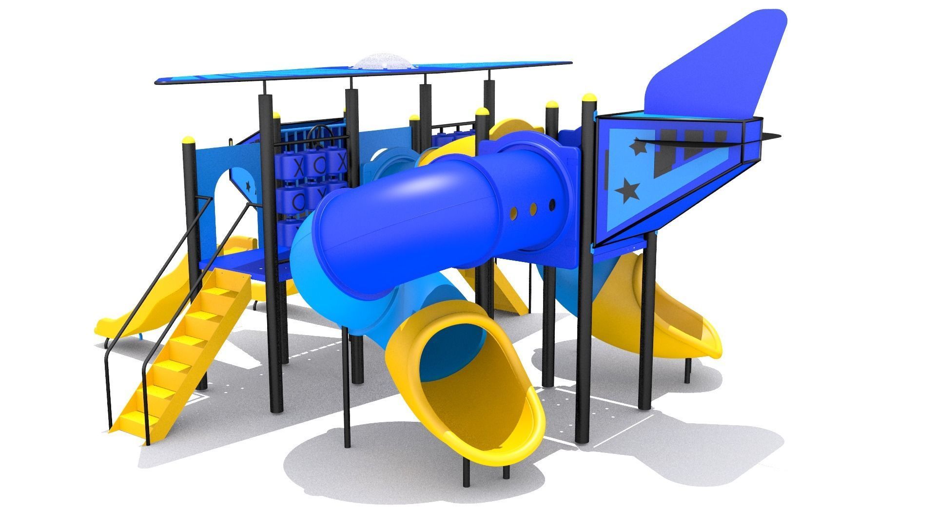 Airplane Playground 3D model CGTrader