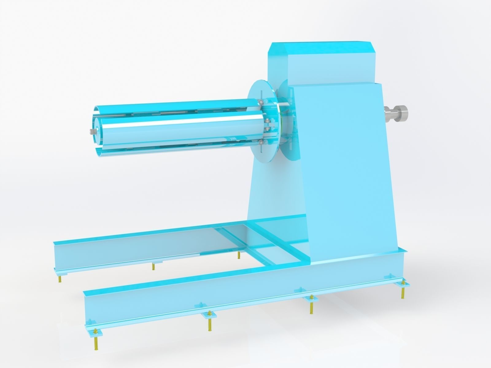 Decoiler machine 3D model 3D printable | CGTrader