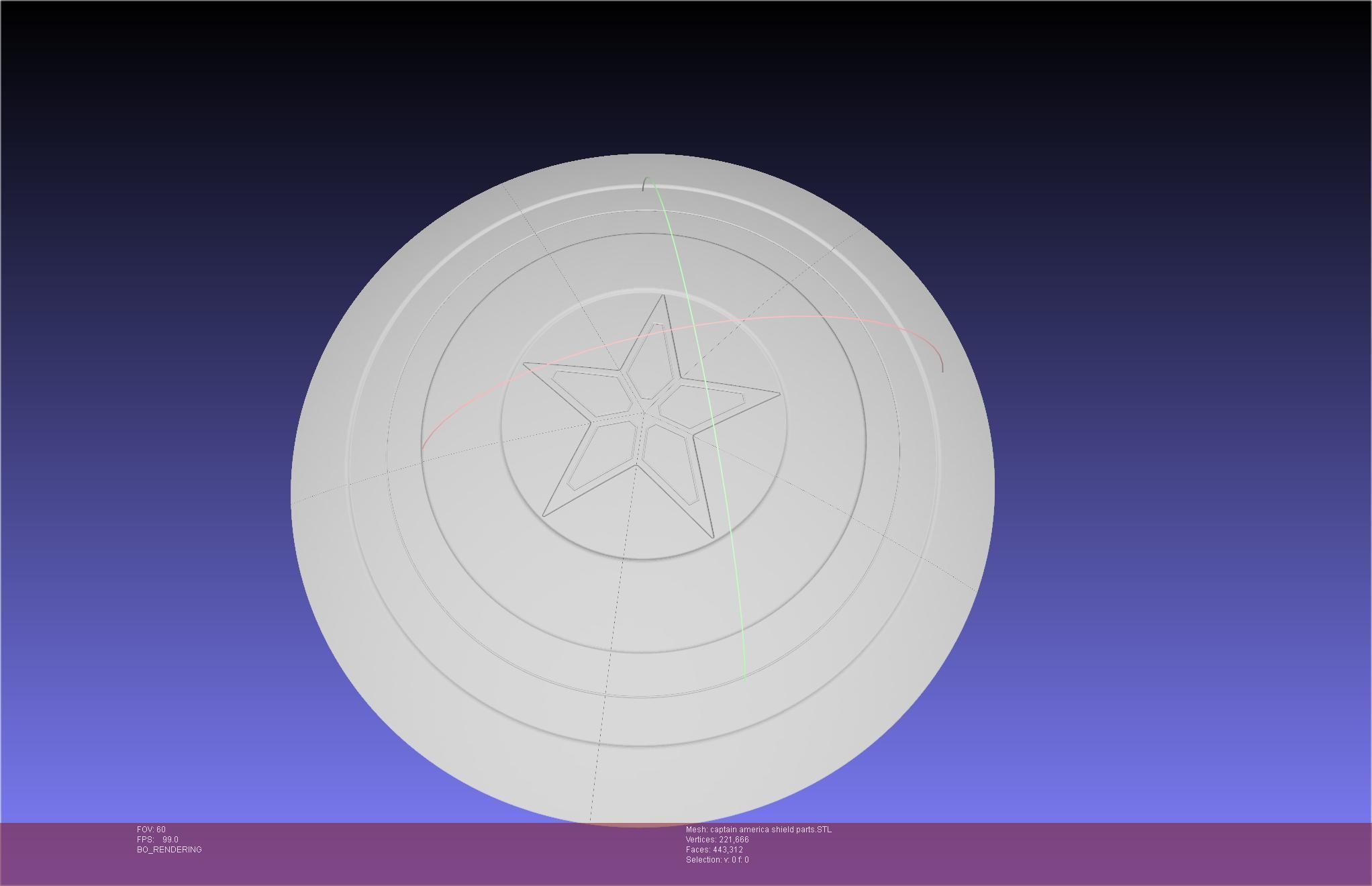 Captain America Shield Printable Assembly 3D model 3D printable | CGTrader