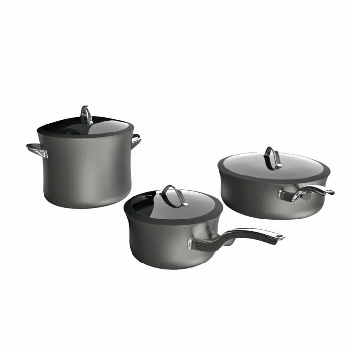 Cooking Ware Silver Pots