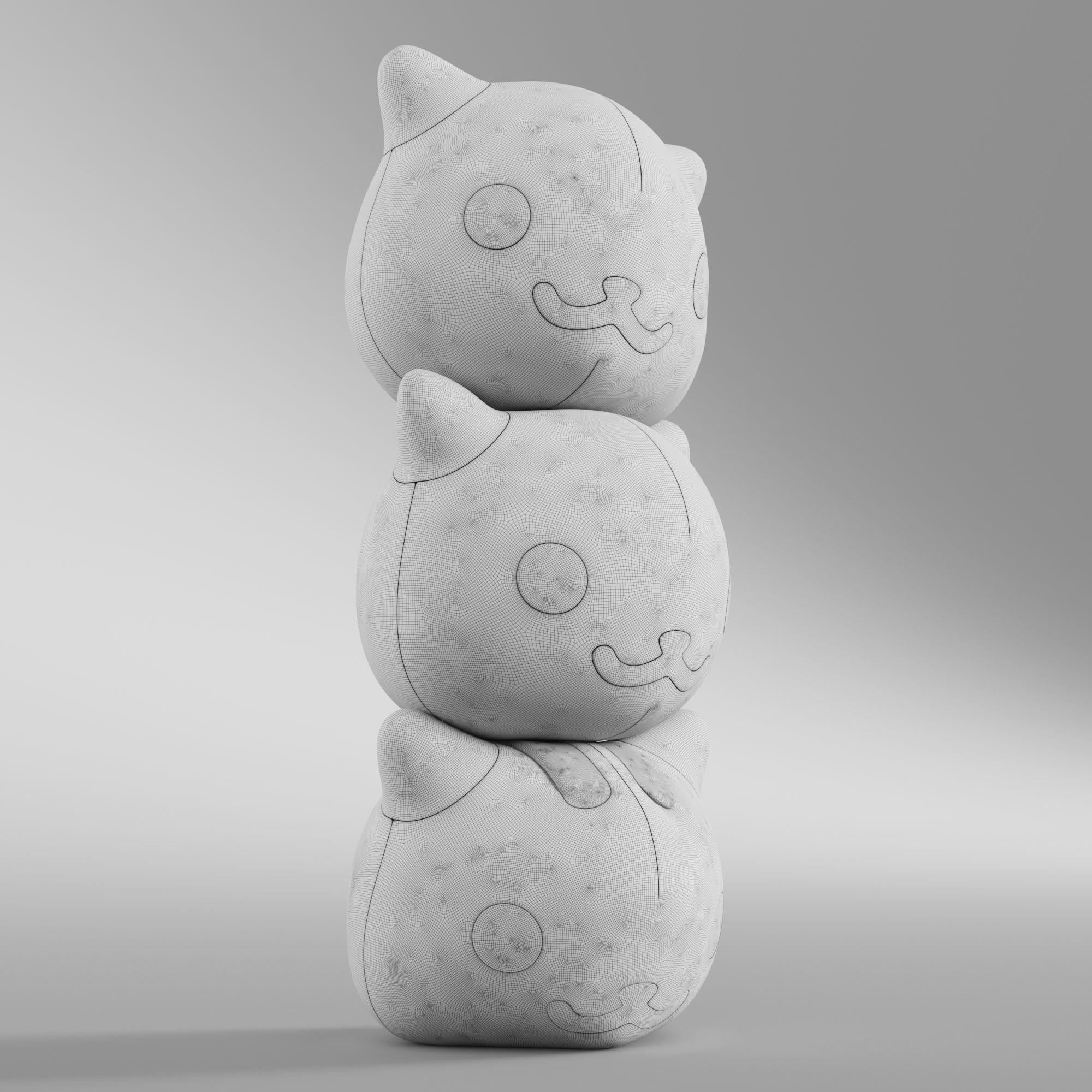 Neko Atsume 3D model CGTrader
