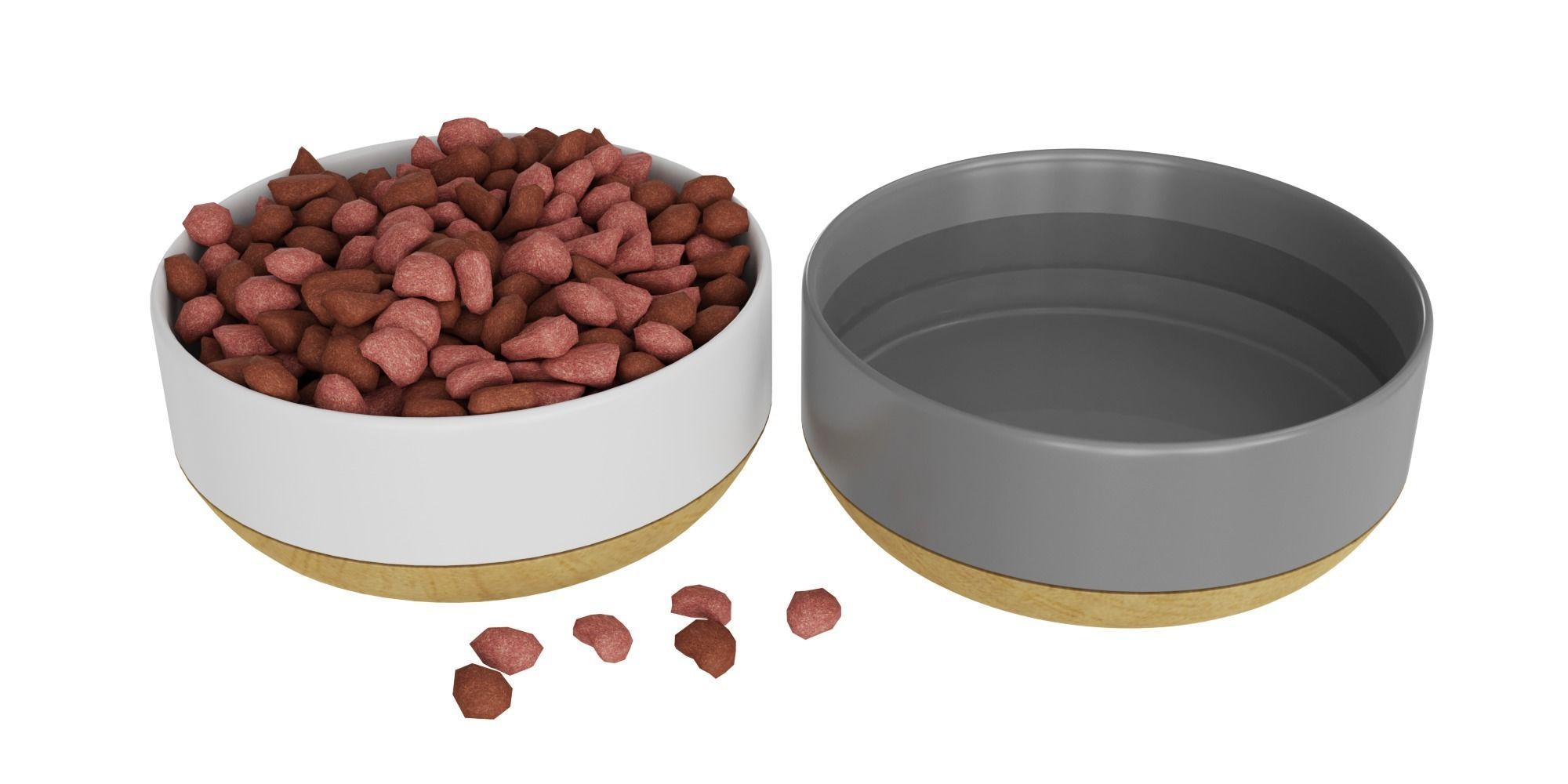 Pets Bowls BLENDER 3D Model Cycles 3D model CGTrader