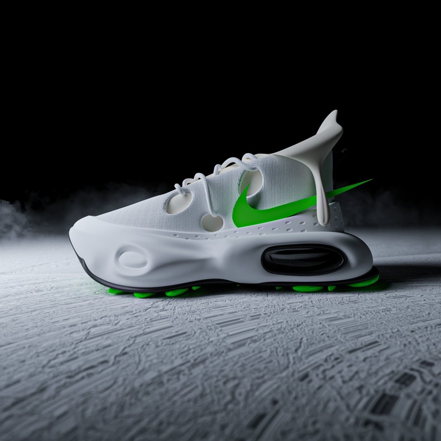 Nike Rapper Concept Nike Concept Sneakers Shoes 3D model | CGTrader