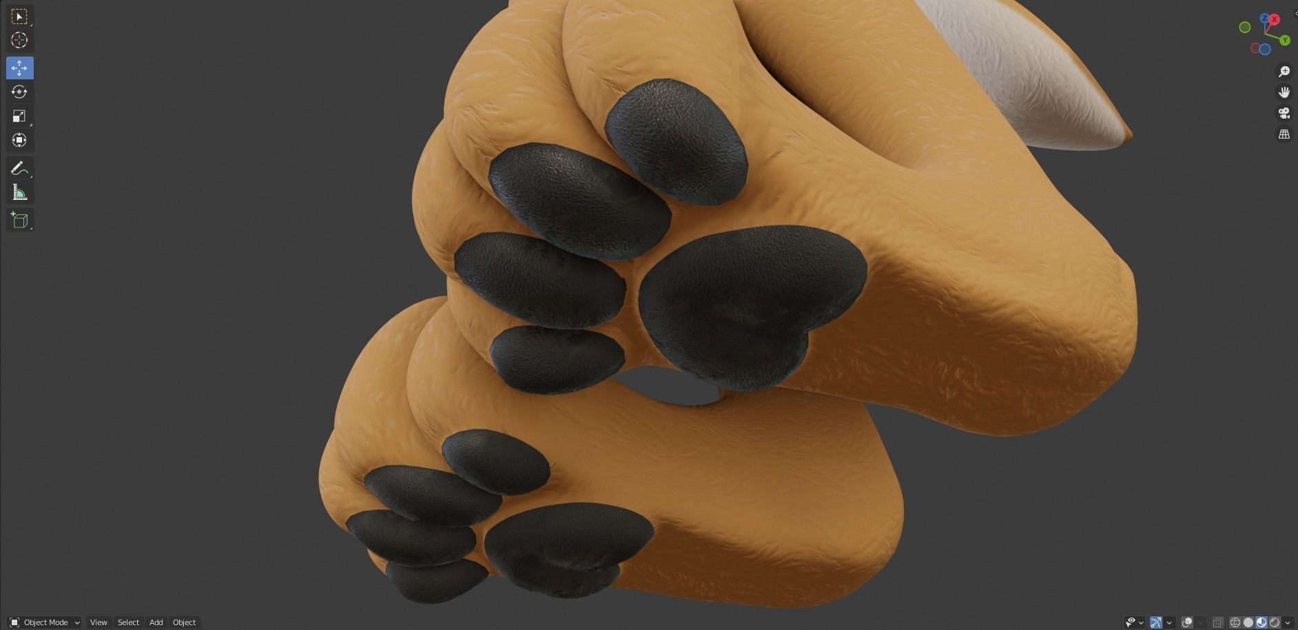 Zoe Anthro Fox 3D model rigged | CGTrader