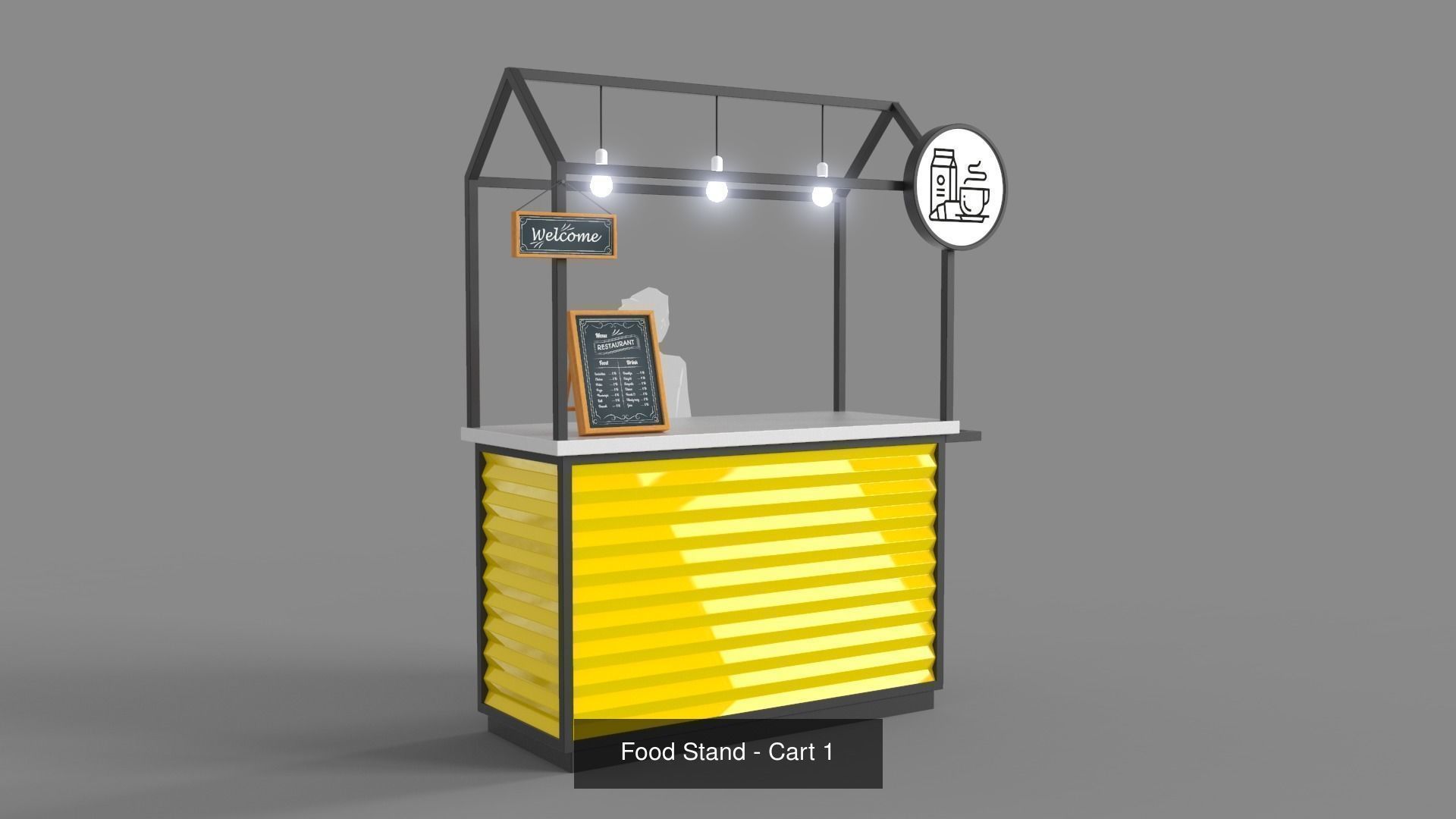 Food Stands Carts 3D Model Collection CGTrader