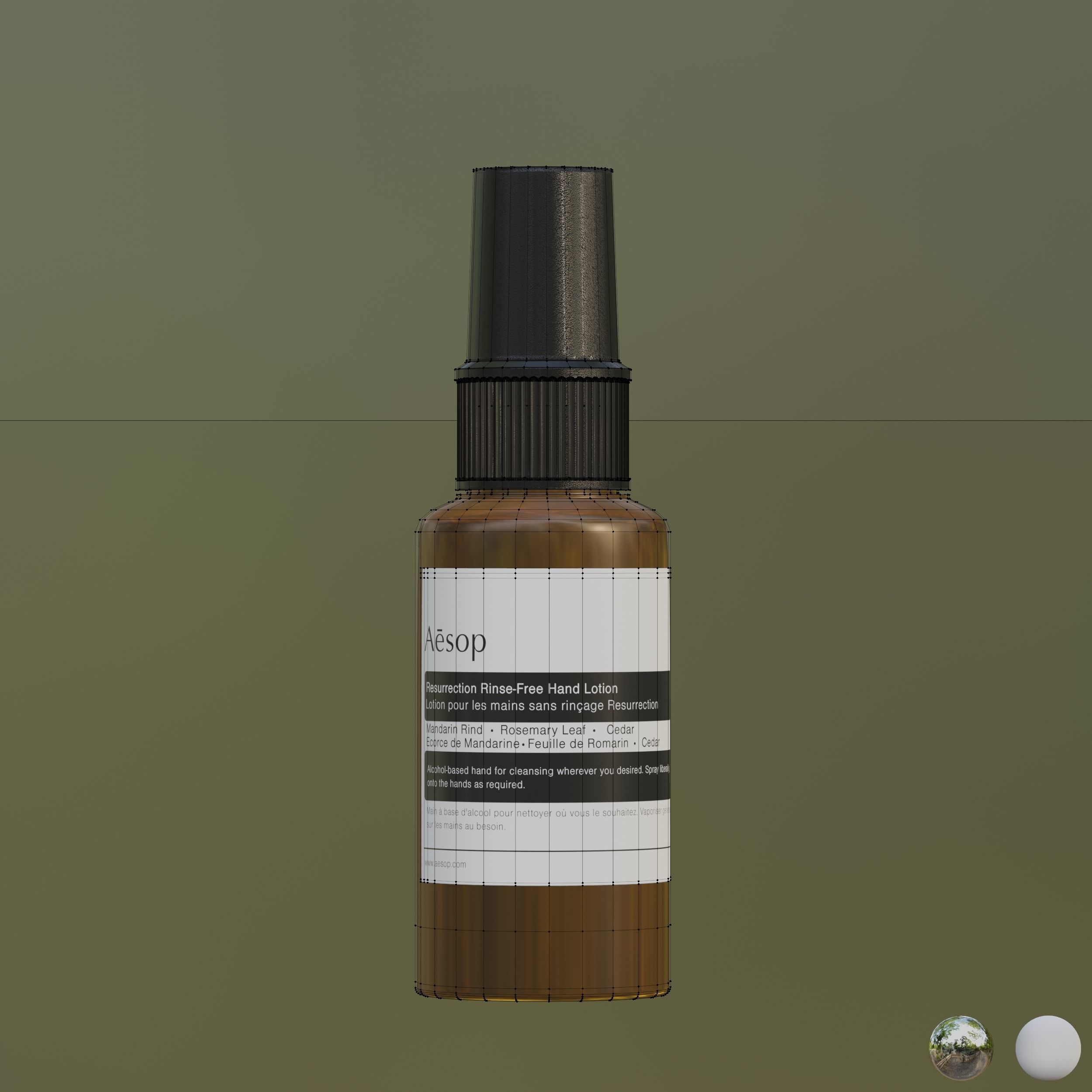 3D model Aesop Hand Resurrection Rinse Free Hand Mist 50mL VR / AR / lowpoly CGTrader