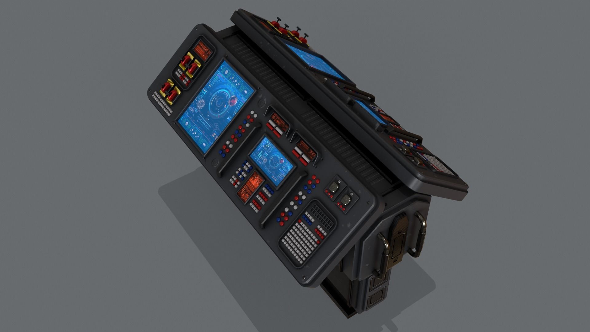 3D model Sci-Fi Computer Control Terminal VR / AR / low-poly | CGTrader