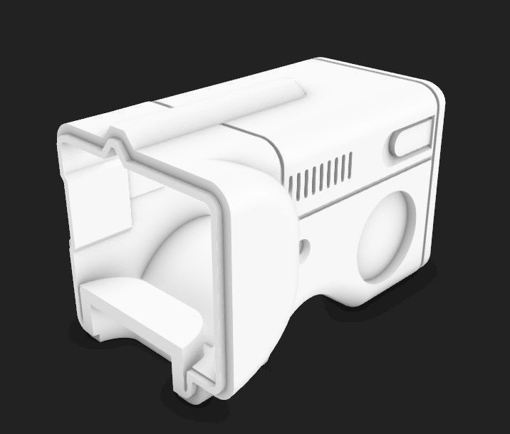 Institute Laser Pistol Fallout 3D model 3D printable CGTrader