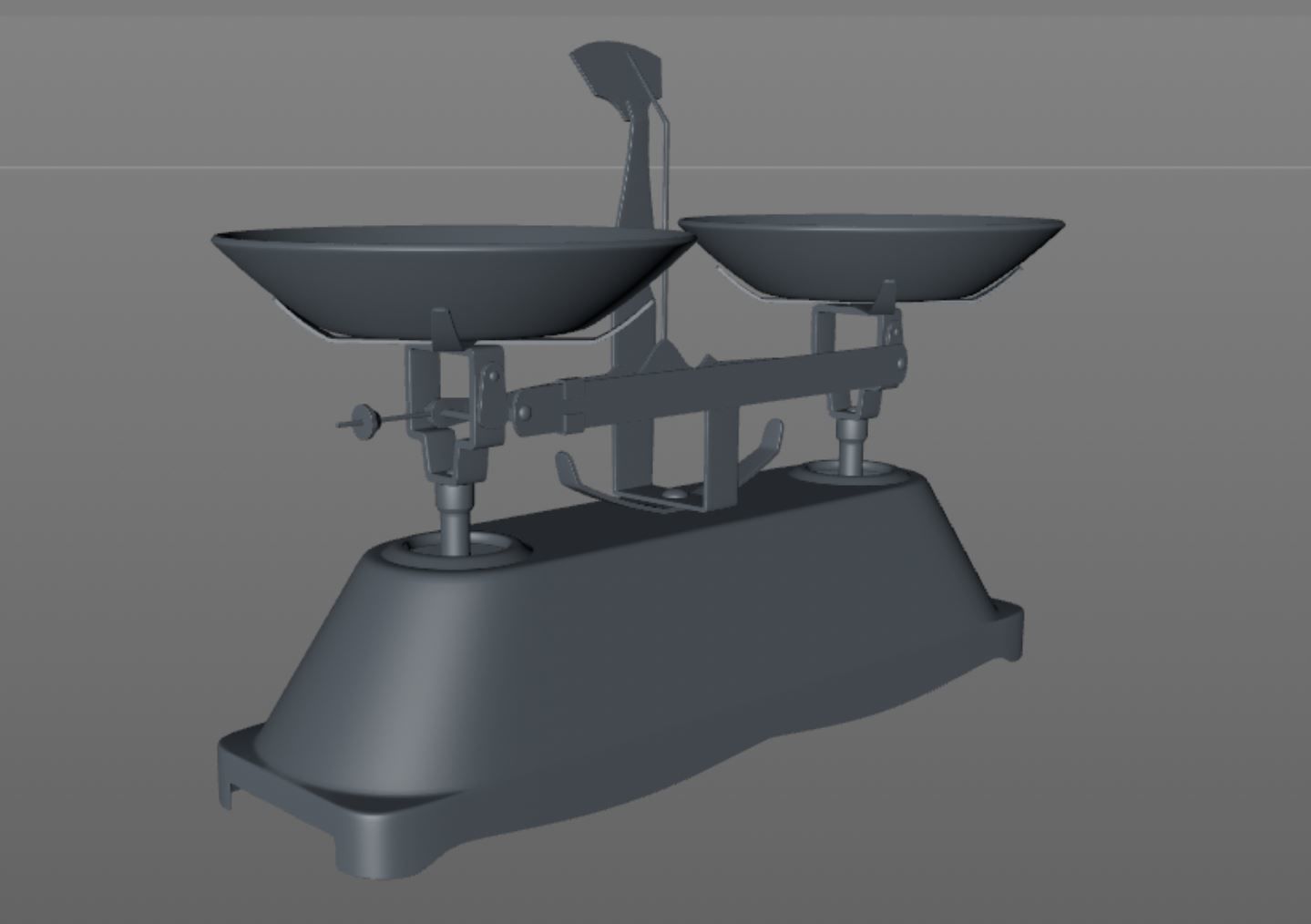Lab Mechanical Balance Scale 3D model CGTrader
