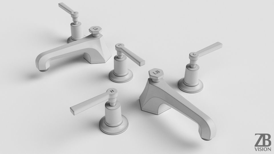 Lefroy Brooks Basin Mixer Tap M11101 3D model CGTrader