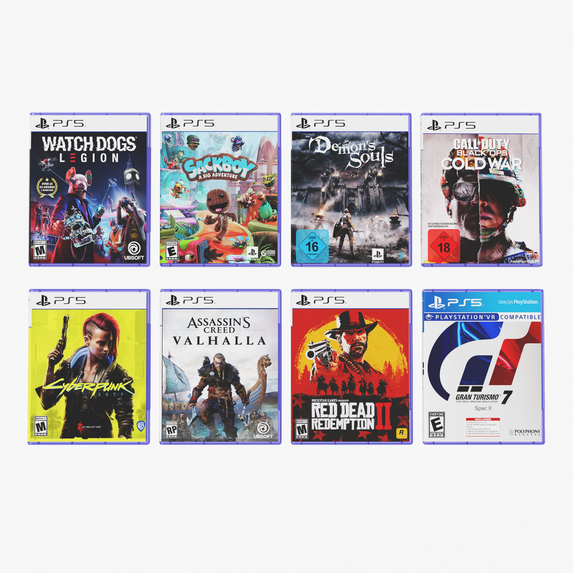 DVD Case disks for PS5 3D model CGTrader