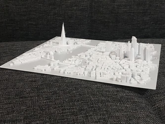 LONDON CITY - Miniature 3D Map 3D model 3D printable | CGTrader