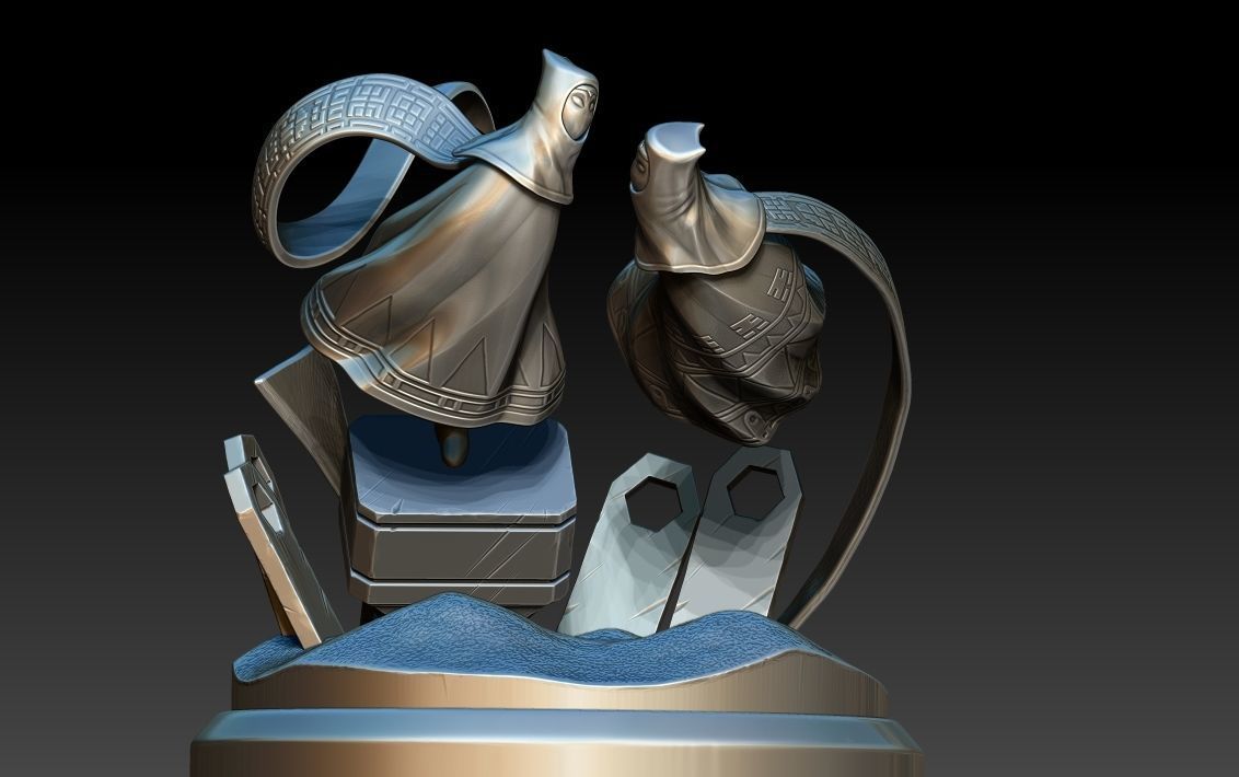 Diorama Journey through the desert 3D model 3D printable | CGTrader