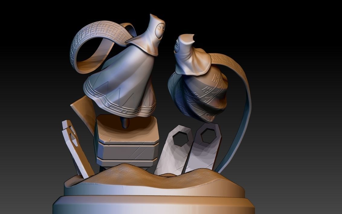 Diorama Journey through the desert 3D model 3D printable | CGTrader