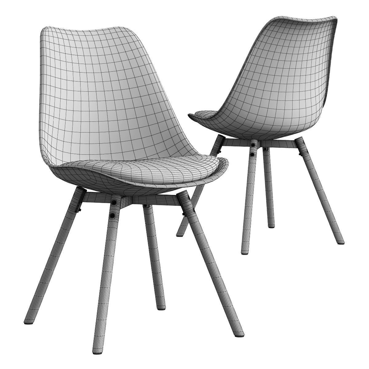 Jysk Kastrup Chair And Gadeskov Table 3D model CGTrader