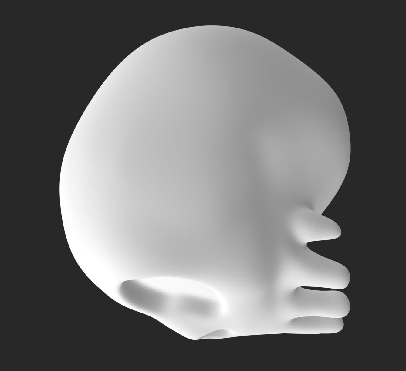 Haunted Mansion Skeleton skull 3D model 3D printable | CGTrader