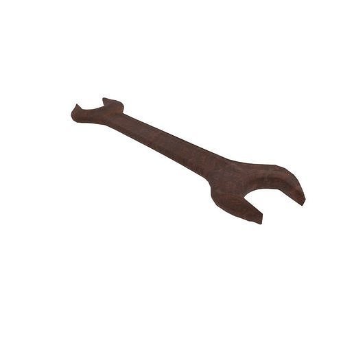 3D model Wrench rusted VR / AR / lowpoly CGTrader
