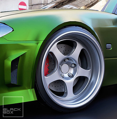 BRM Wheel set Front and Rear 1-24th 3D model 3D printable | CGTrader