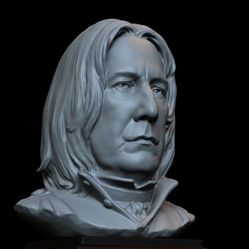 3d printable sculpture Severus Snape STL OBJ 3D Model 3D printable OBJ ...