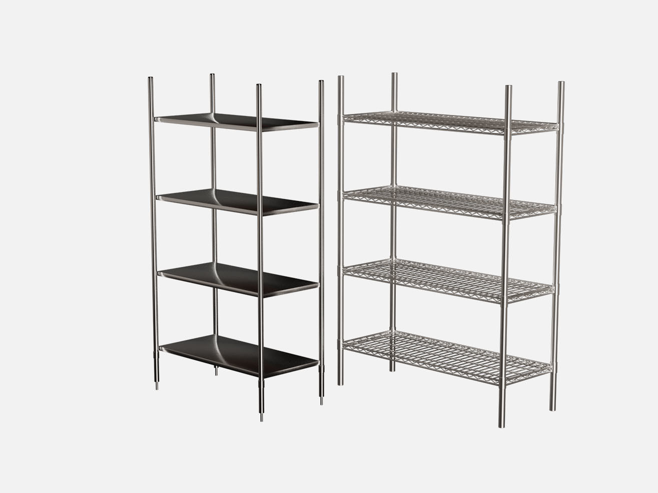industrial wire rack 3D model CGTrader
