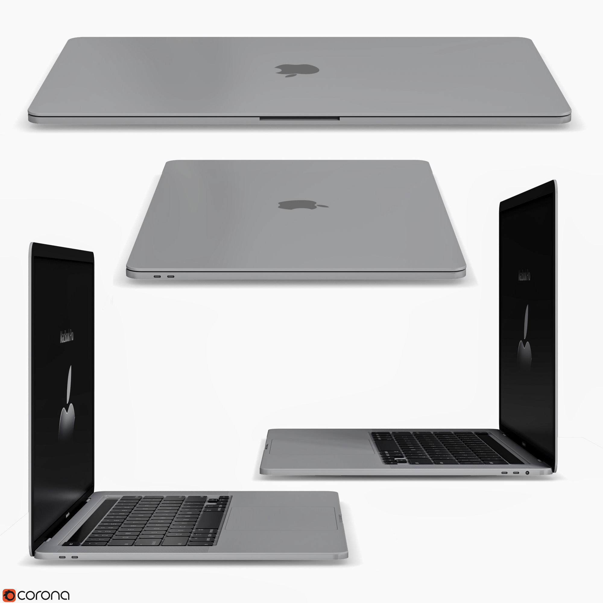 MacBook Pro All Colors 3D model | CGTrader