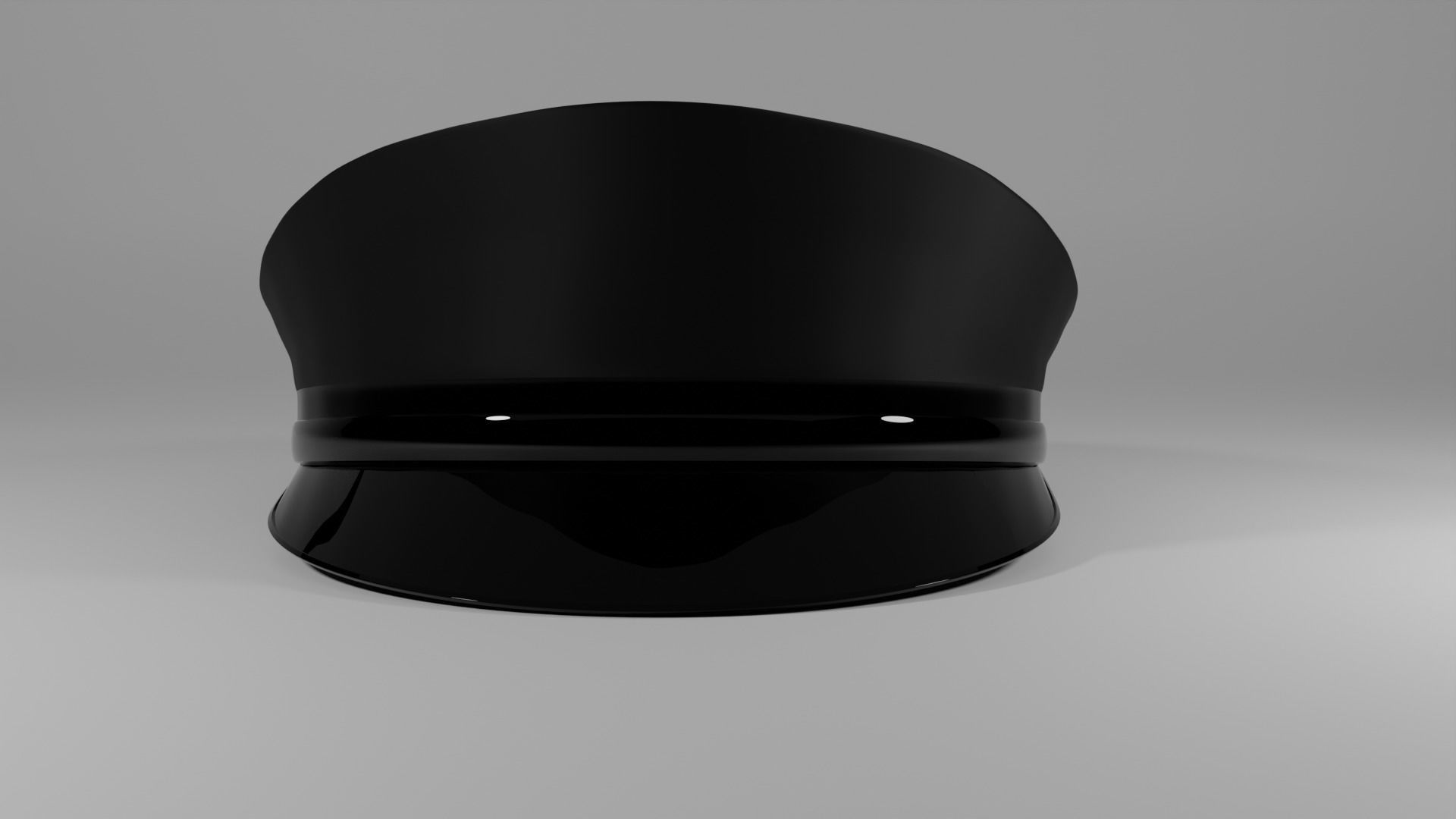 3D model Simple low poly Officer Cap VR / AR / lowpoly CGTrader
