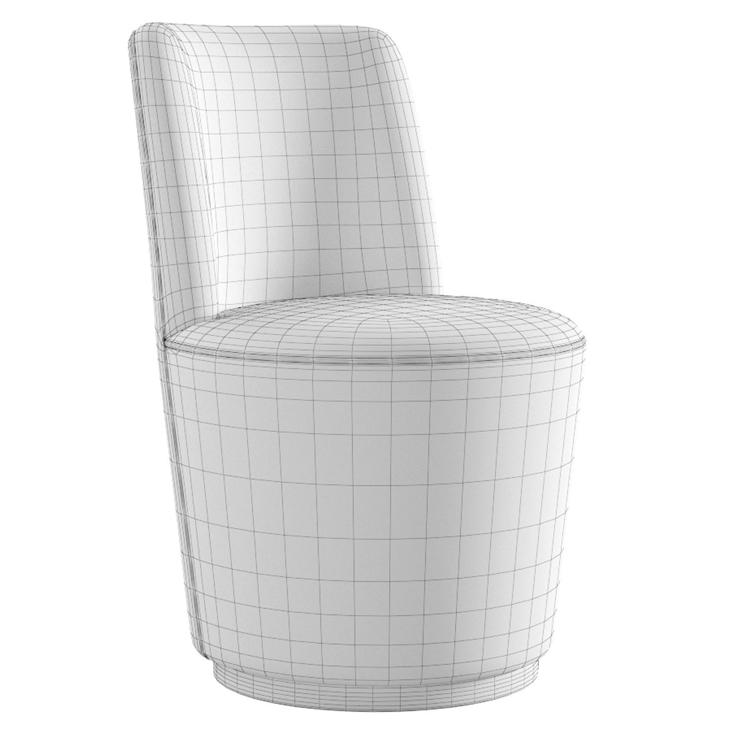 Crate and Barrel Ofelia Swivel Dining Chair 3D model CGTrader