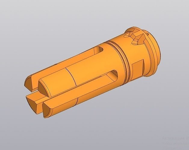 flash hider surefire 556 for CNC or 3Dprint 3D model 3D printable ...