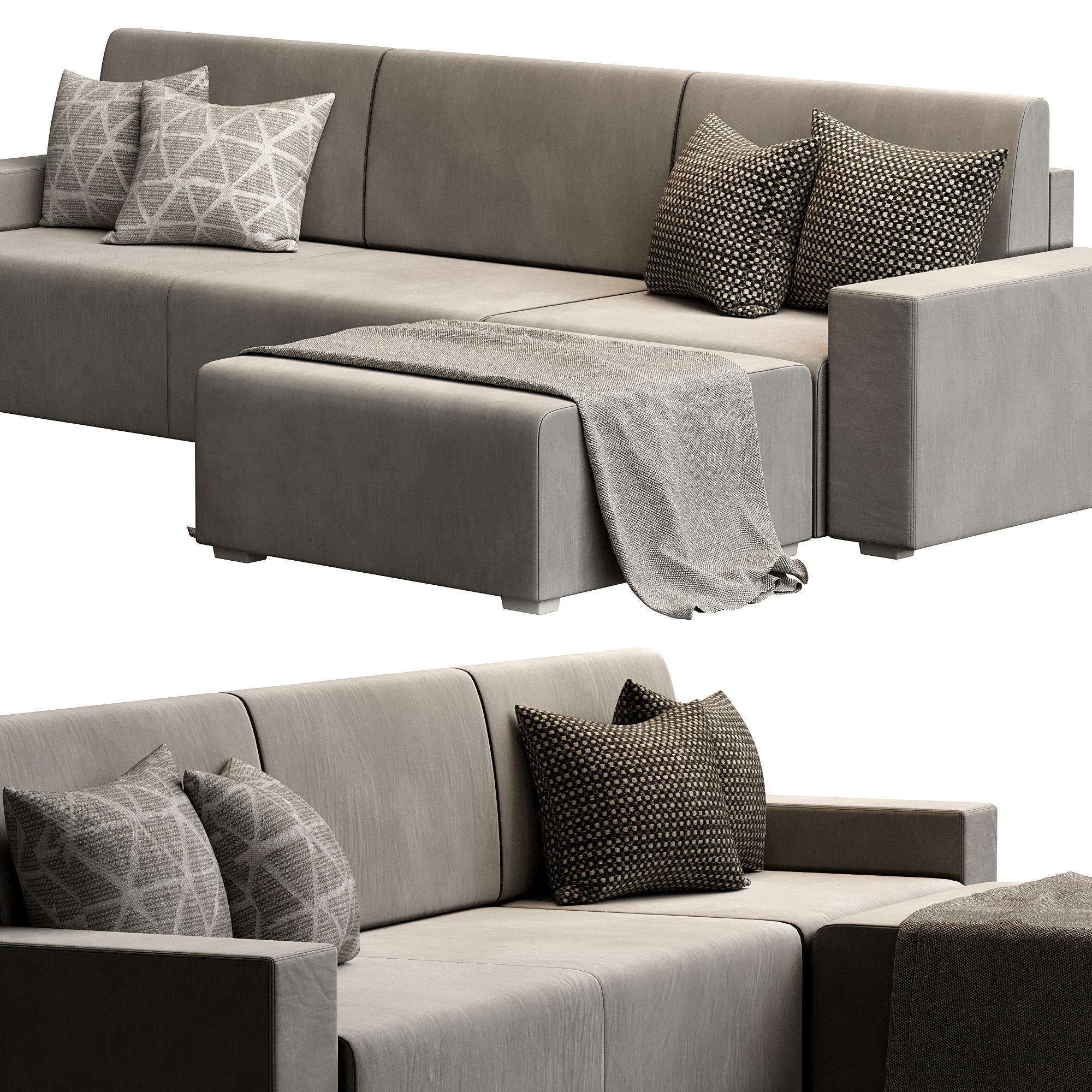 JYSK Corner Sofa 3D model CGTrader