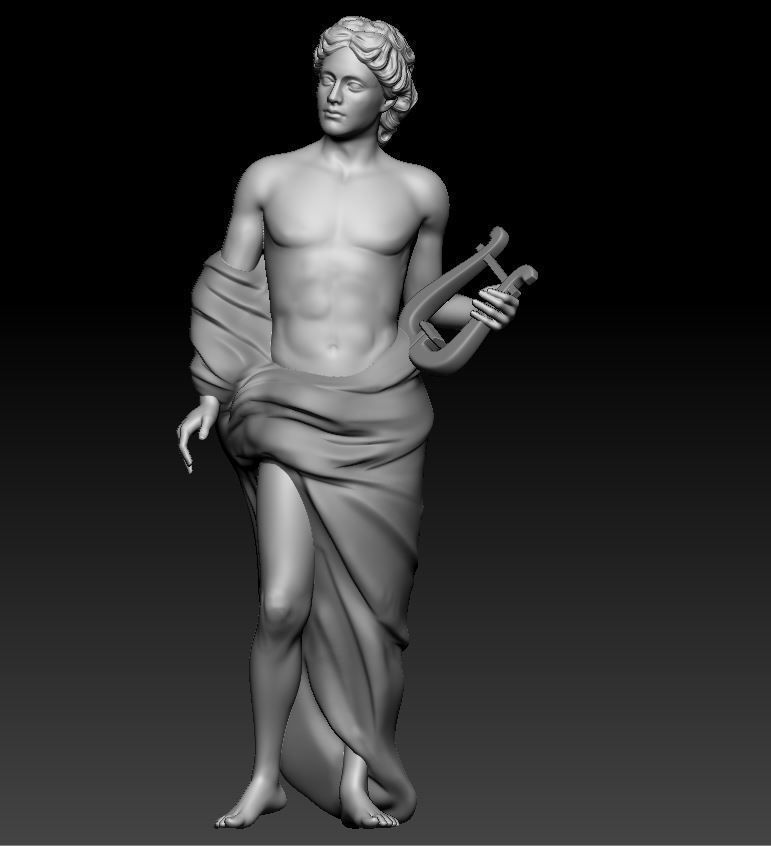 Apollo Statue 3D model CGTrader