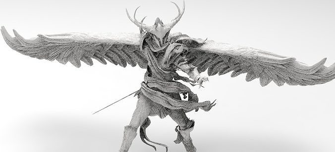 Angel warrior Stylized 3D model | CGTrader