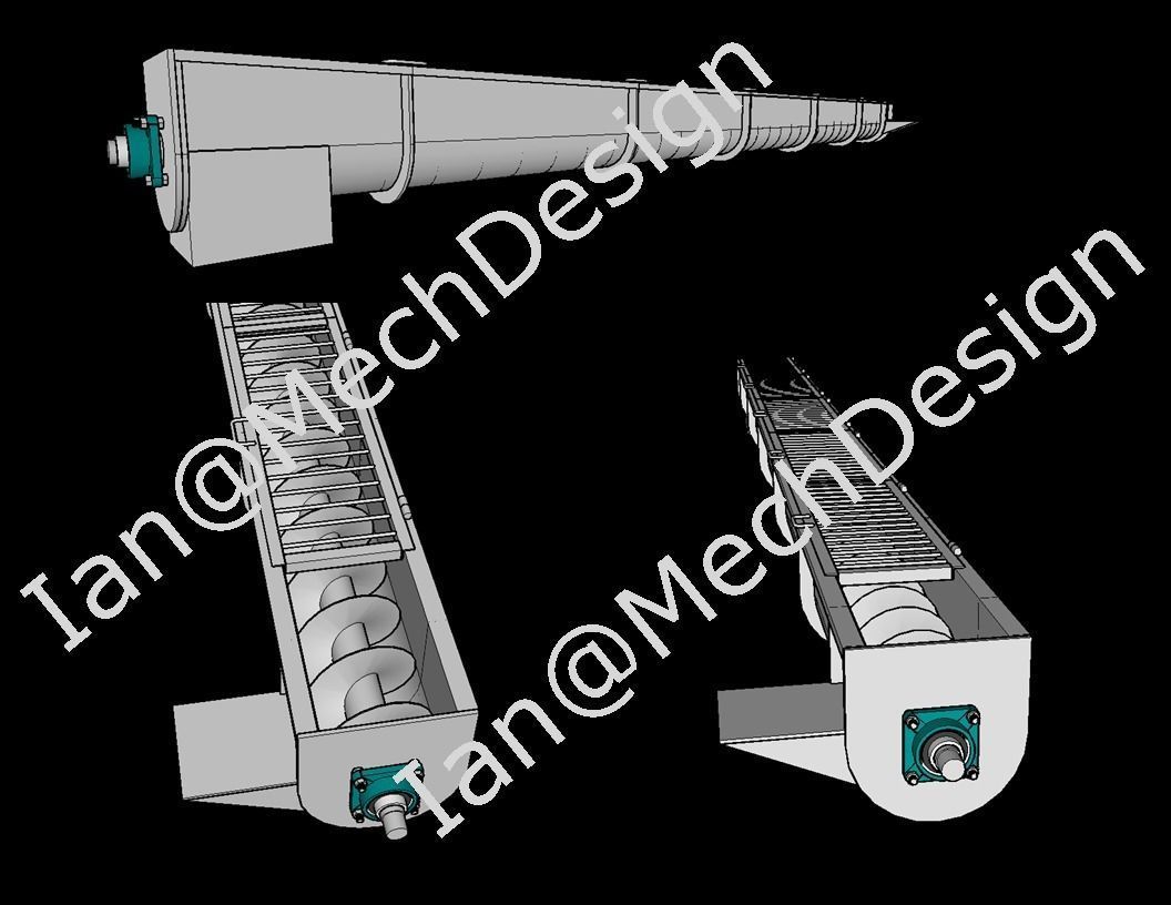 SCREW CONVEYOR 3D model | CGTrader