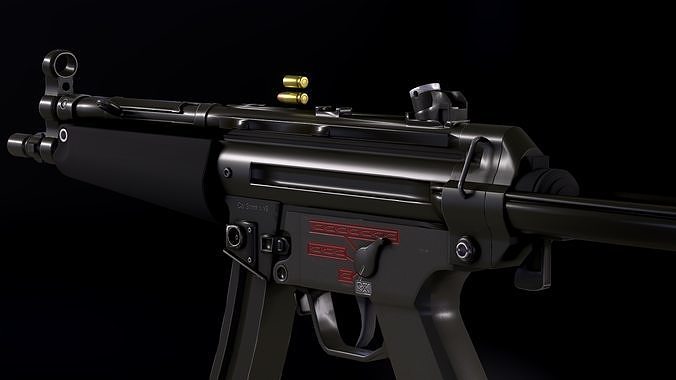 MP5 submachine gun low poly free VR / AR / low-poly 3D model | CGTrader