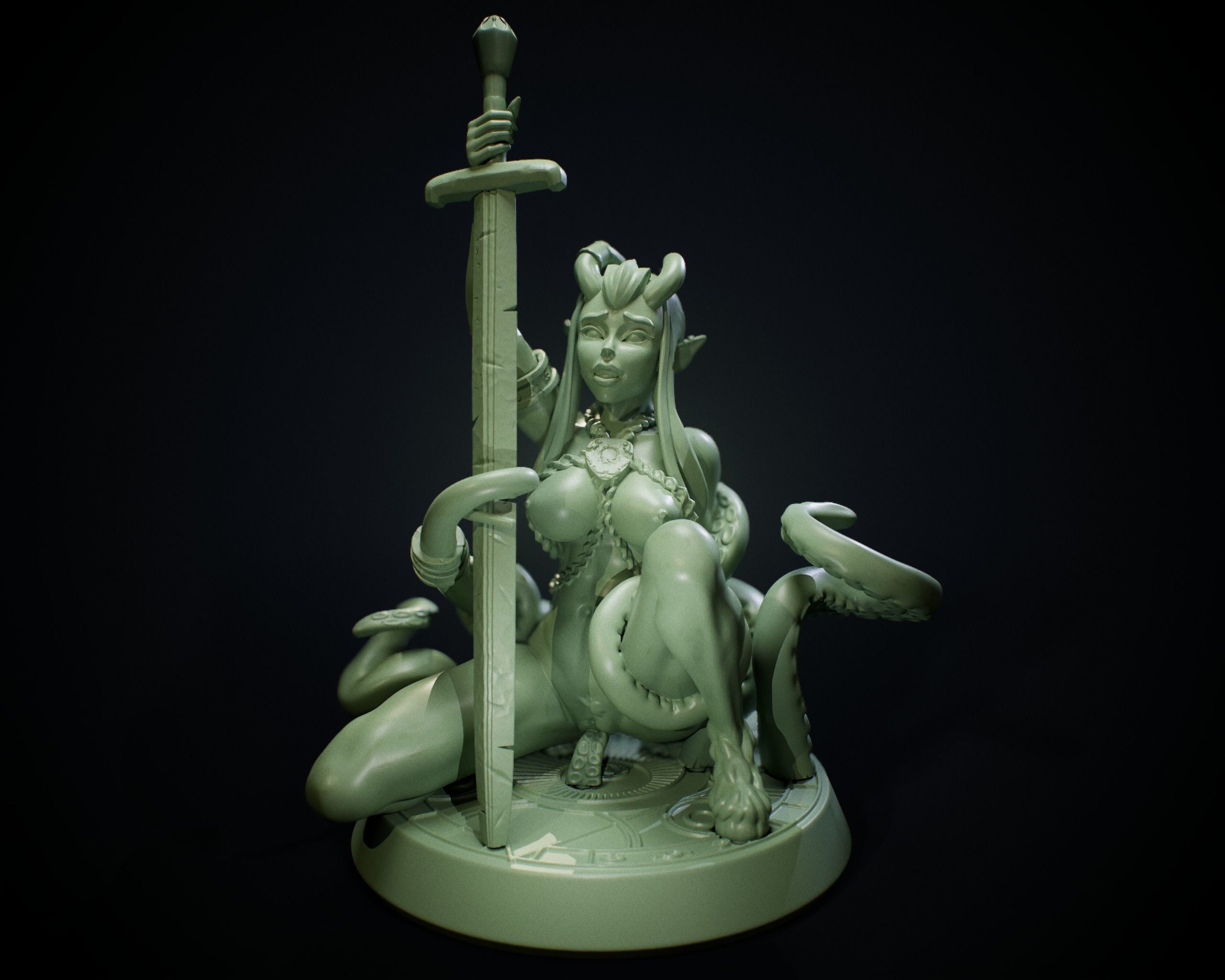 Tiefling Summoning Gone Wrong Mini 3D Model 3D Printable CGTrader Tiefling Summoning Gone Wrong Mini 3D Model 3D Printable CGTrader