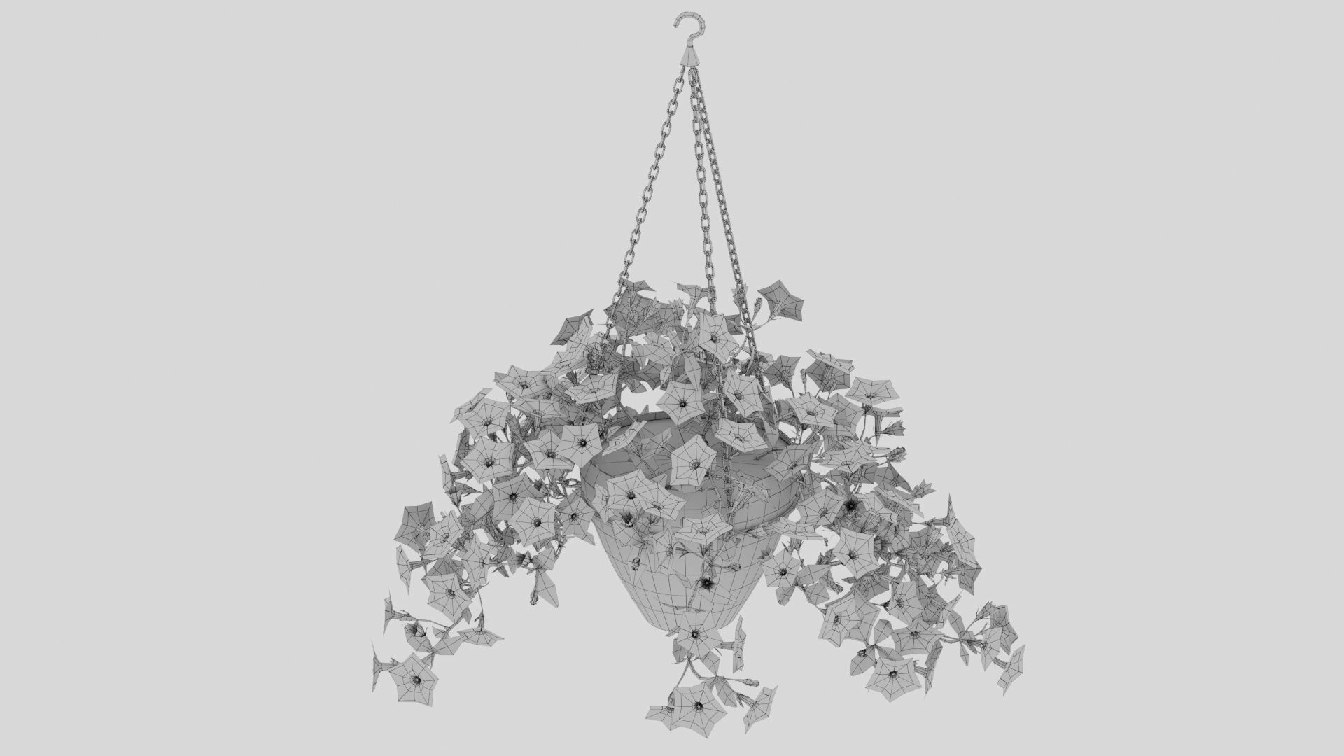 Hanging Flower Petunia 3D model CGTrader