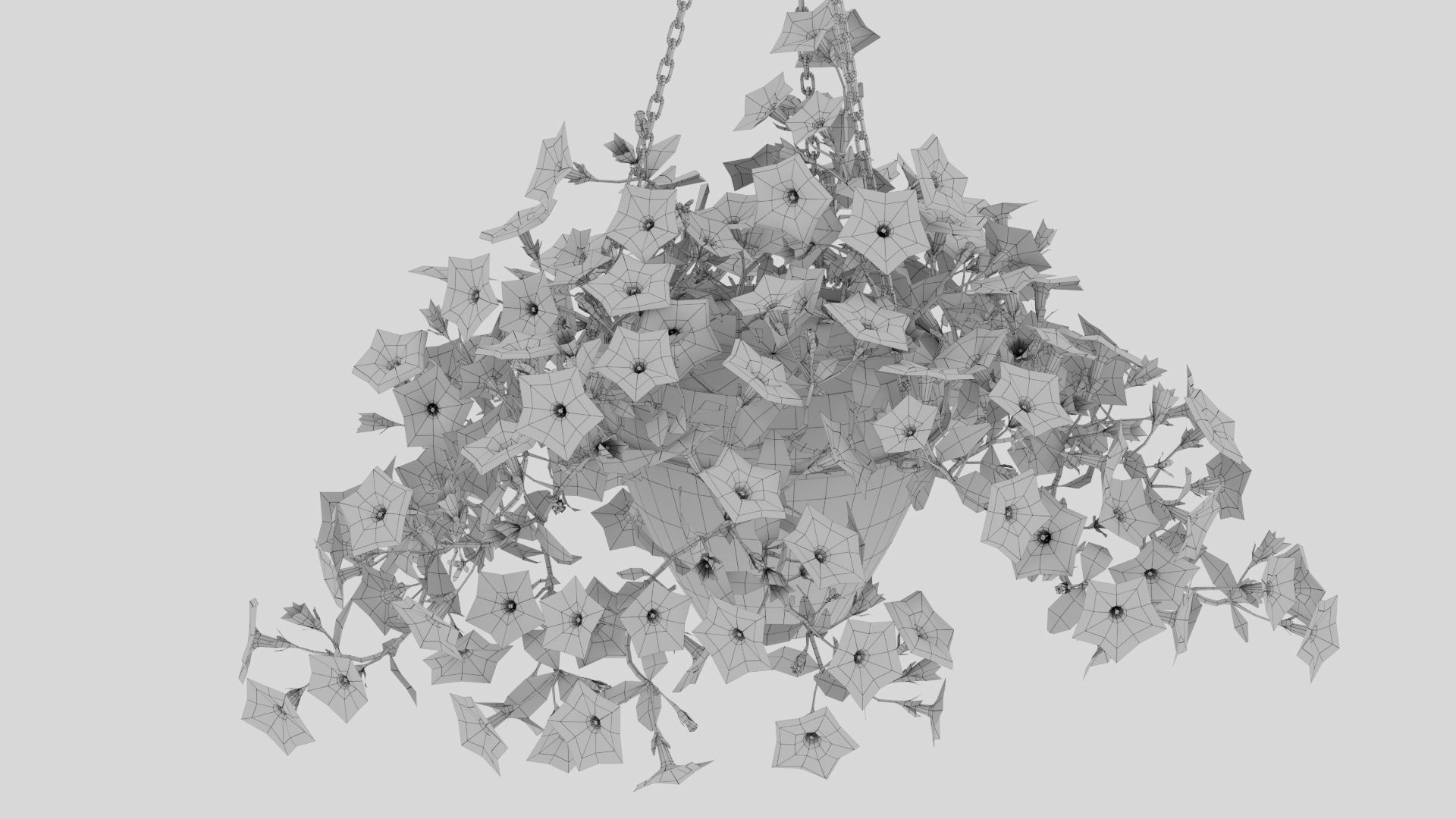 Hanging Flower Petunia 3D model CGTrader