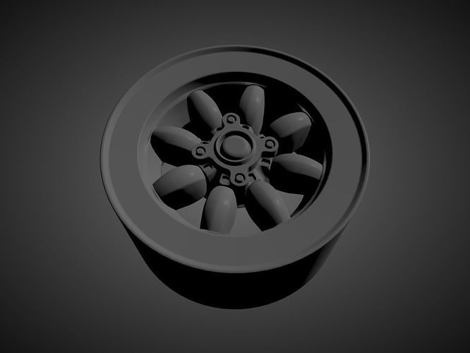 ROSE PETAL scalable and printable rims 3D model 3D printable | CGTrader