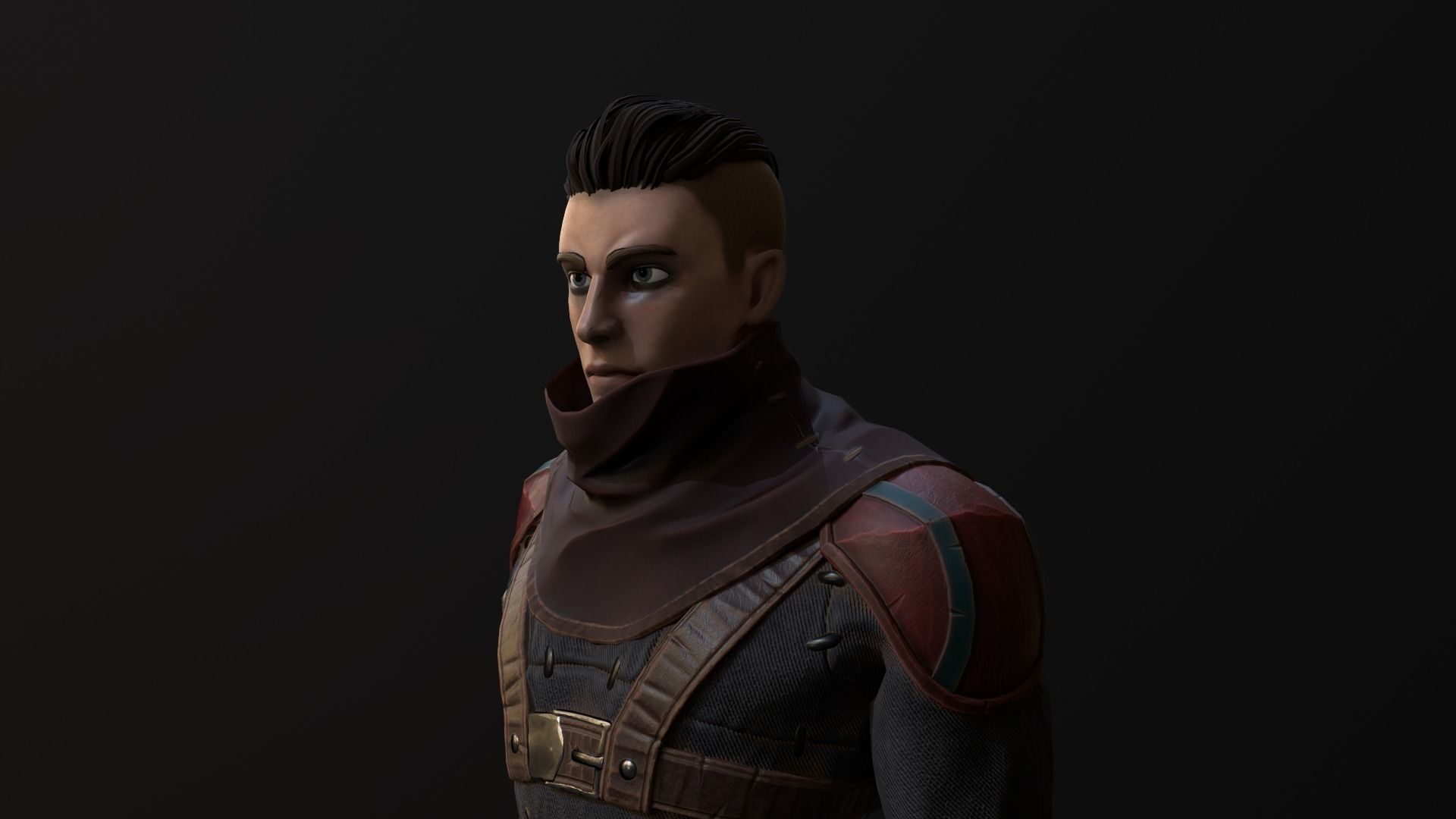 3D model Red Rogue rigged character for Unreal engine 4 and Unity VR ...