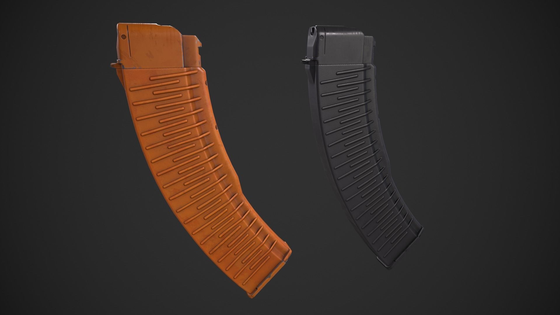 3D model 45 Rounds AK Magazine VR / AR / low-poly | CGTrader