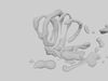 Fresh fluid curly vortex splash effect 3D model | CGTrader