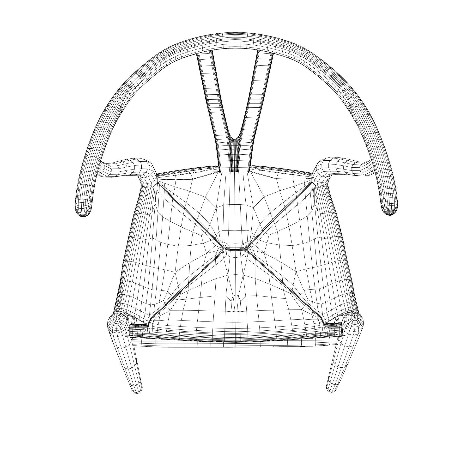 Wishbone Chair 3D model CGTrader