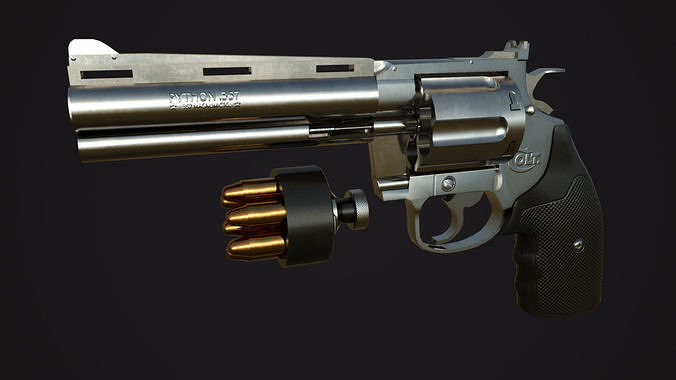 3D model Colt Python 357 Revolver VR / AR / low-poly | CGTrader