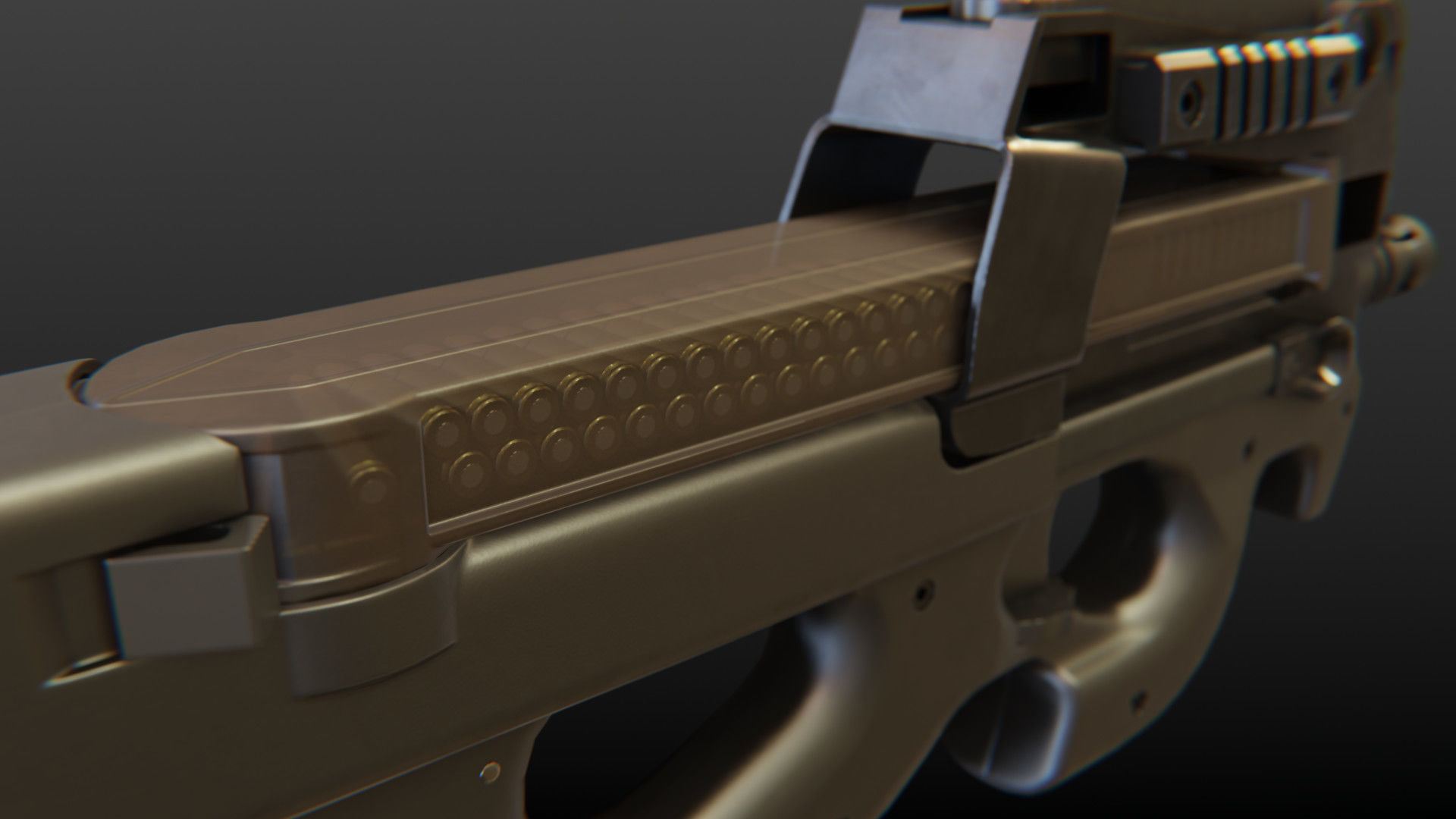 3D model FN P90 Submachine Gun VR / AR / low-poly | CGTrader