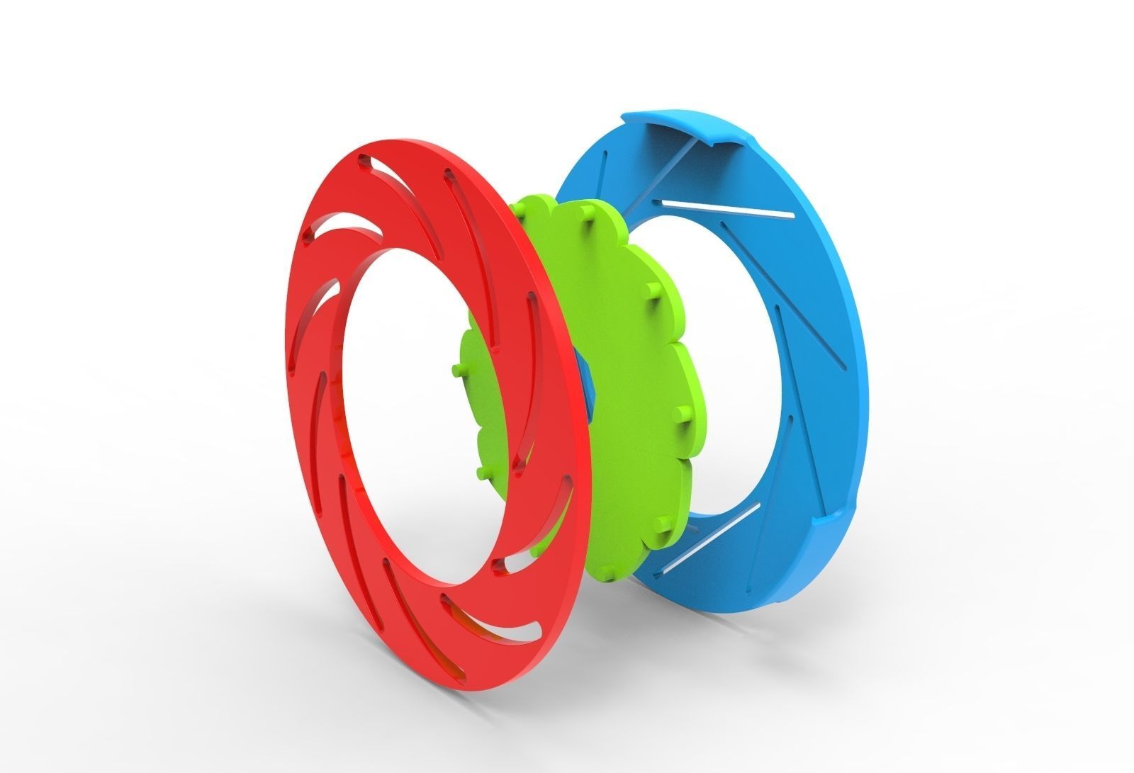 iris diaphragm mechanism 3D model 3D printable CGTrader