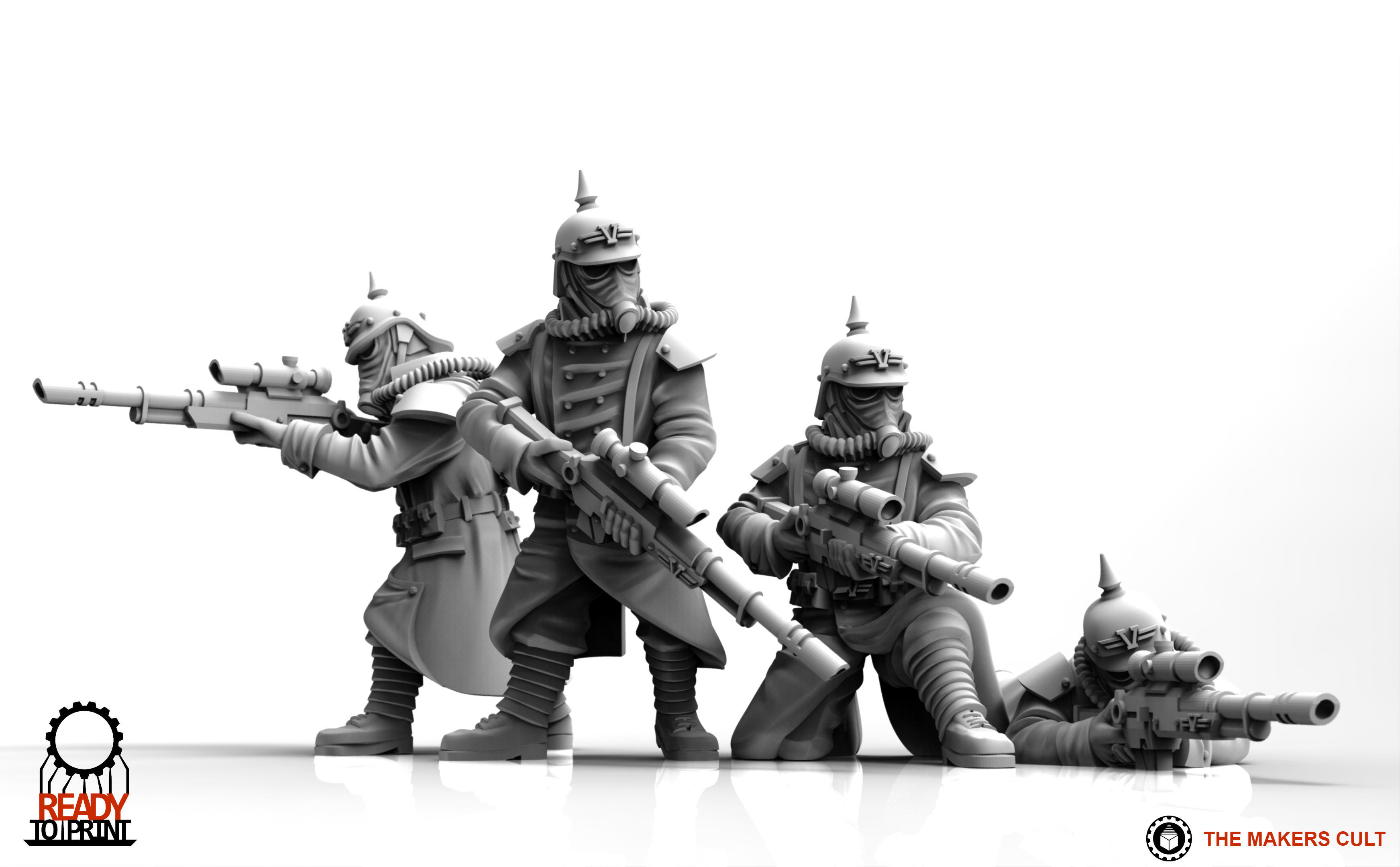 Valour Korps - Sharpshooters 3D model 3D printable | CGTrader