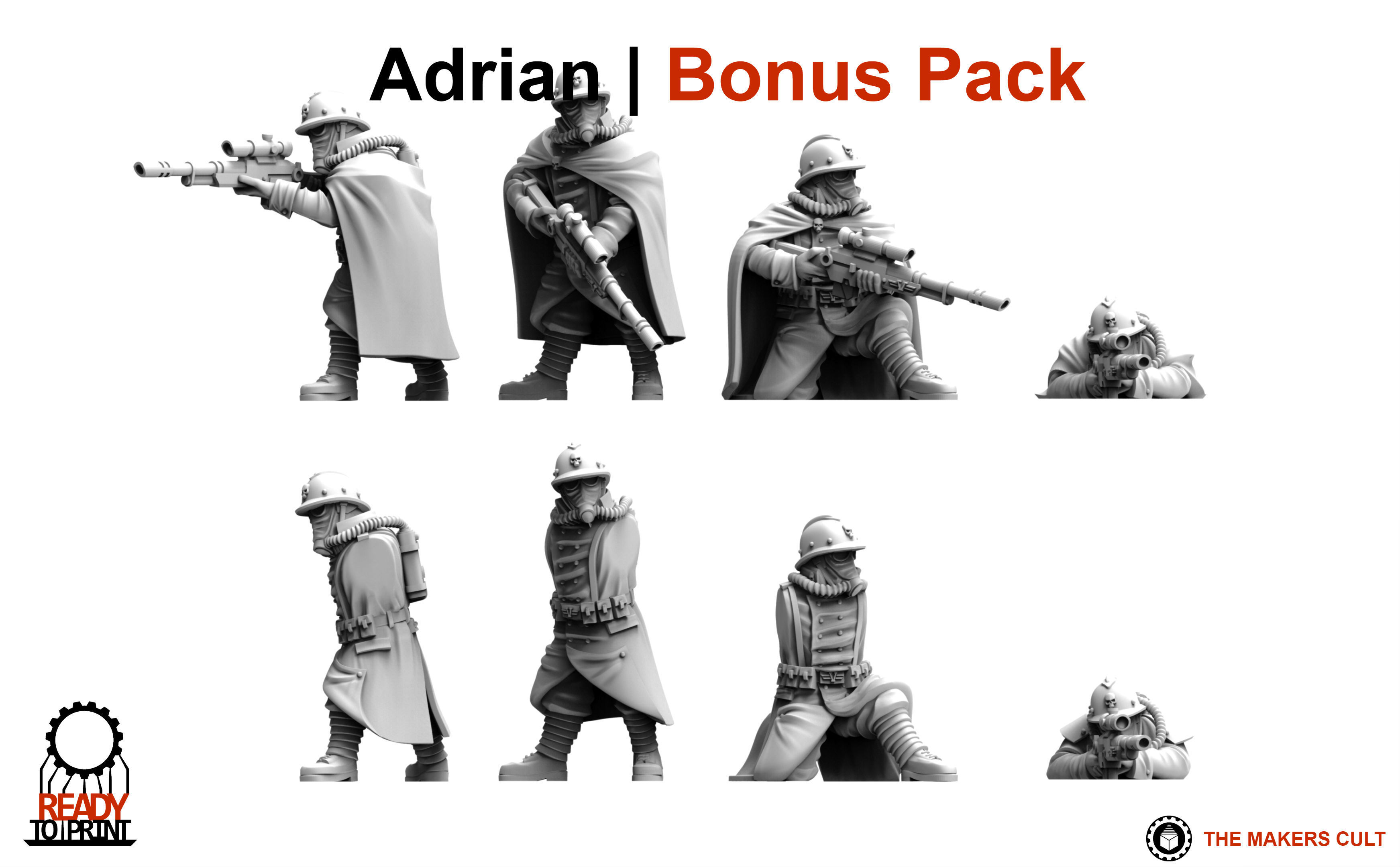 Valour Korps - Sharpshooters 3D model 3D printable | CGTrader