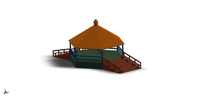Gazebo Model 3D model 3D printable | CGTrader